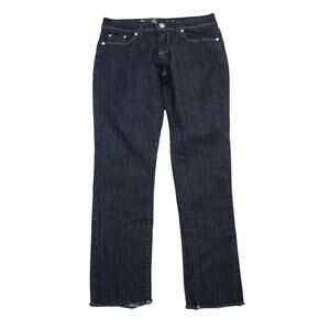 Twinkle Jeans Womens 7 Black Mid Rise Straight Cut Beaded Pockets Pants